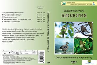 Сезонные явления в жизни птиц (5 сюжетов, 26 мин), DVD-диск