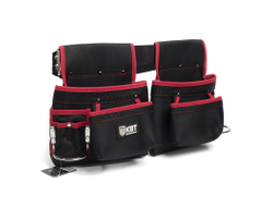 Сумка-пояс монтажника С-16 серия ПРОФИ двойная жесткая