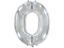 Фольгированная цифра-Серебряная