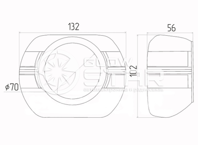 Бленда (маска) для линз №3 (S-Max)