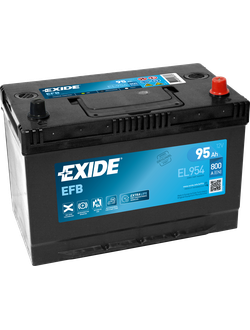 АККУМУЛЯТОР АВТОМОБИЛЬНЫЙ EXIDE EFB EL954 (Азиатский тип корпуса) R+ 95Ah 800А (En)
