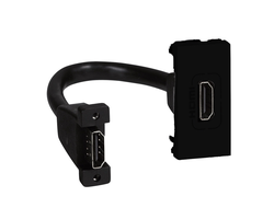 Розетка HDMI с коннектором черная, 1 модуль - Apolo 5000 - Efapel 45435 SPT