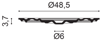 Розетка R09 - d48,5см