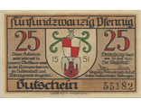 25 пфенингов. Германия, 1920 год