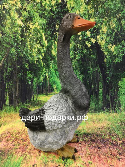 Гусь садовая фигура 50*30см   1,3кг   полистоун Россия 2838/012538*