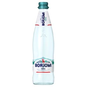 Вода Borjomi минеральная природная лечебно-столовая газированная стекло, 0,5л