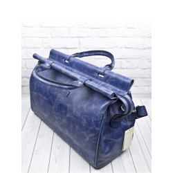 Кожаный саквояж Veano blue (арт. 4004-07)