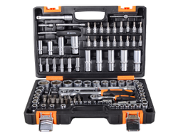 Набор инструментов, 1/2", 1/4", CrV, в кейсе 108 предметов Вихрь