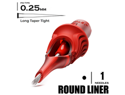1 LLT-T / 0,25mm -  Round Liner Long Taper Tight - CARTEL