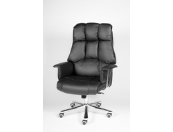 Кресло офисное Президент черная экокожа