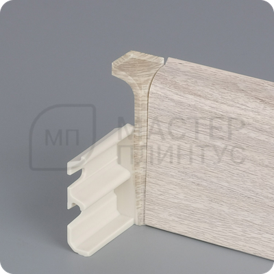 Плинтус с кабель-каналом Comfort Classic 80 80х16х2200 мм. Дуб верде 057