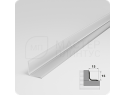 Алюминиевый внутренний уголок Лука УВО 04-27.2700.01л Серебро матовое