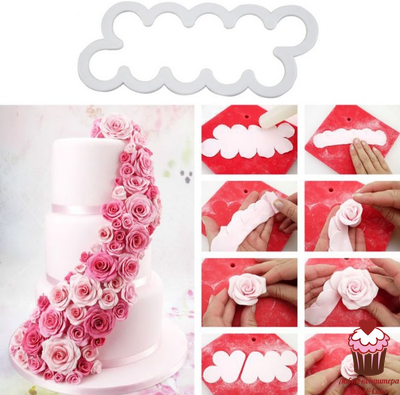 Вырубка Роза, 3 шт.