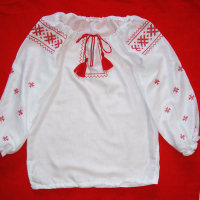 Сорочка для девочки. Узор "Орепей".