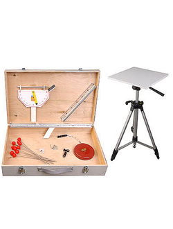 Комплект приборов и инструментов топографических (дем.)