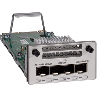 Модуль интерфейсный сетевой Cisco C9300-NM-4G= Catalyst 9300 4 x 1GE Network Module, spare