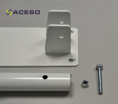 Откидной настенный поручень для унитаза окрашенный, белый