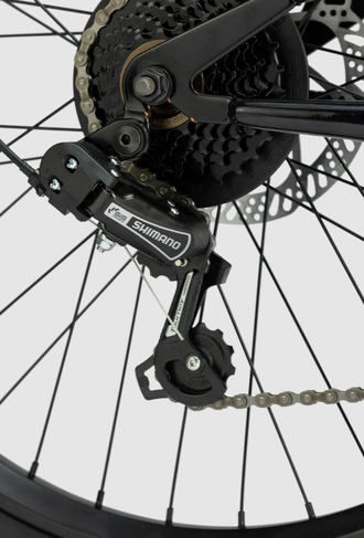 Велосипед TT274/ 7ск 24"х3 оранжевый рама 12"