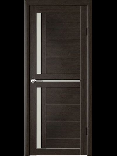 Межкомнатная дверь Кельн темный кипарис с матовым стеклом