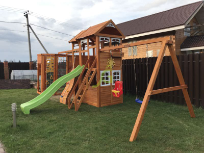 Детская площадка для дачи IgraGrad Клубный домик 2 с WorkOut Luxe купить в Воронеже