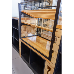 (LEX-01) Хлебная витрина "LEX" с 2-мя наклонными регулируемыми полками