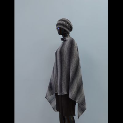 Итальянский палантин Vizio 7014 SX темно - серый