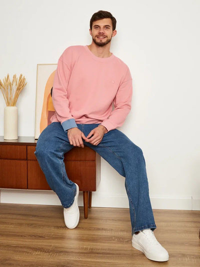 МУЖСКОЙ СВИТШОТ РОЗОВЫЙ "ВДОХНОВЕНИЕ"