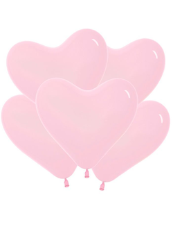Воздушные шары с гелием "Сердце розовое" 45см (к)