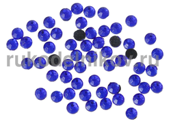 термостразы плоская спинка ss10 (3 мм), цвет-голубой королевский, материал-стекло, 1 гр/уп
