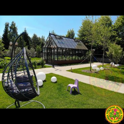 Теплица из стекла и алюминия в классическом стиле АЛЬБИОН 3500 х 7000 мм