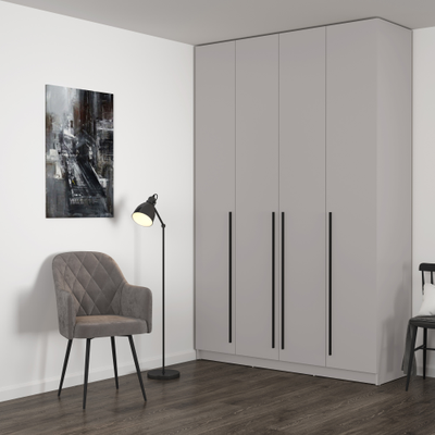 Брандо 67.09 (h2480) (4-х дв.) шкаф для одежды ЛДСП Кашемир