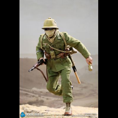 ТРЕСНУЛ УГОЛОК - Солдат немецкого африканского корпуса - КОЛЛЕКЦИОННАЯ ФИГУРКА 1/6  WW2 German Africa Corps WH Infantry – Burk (D80152) - DID