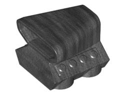 Vehicle, Air Scoop Engine Top 2 x 2, Pearl Dark Gray (50943 / 6236391)