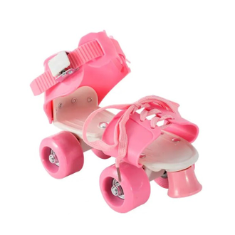 Детские квады раздвижные на обувь Banwei Pink 18-23 см (28-35 размер)