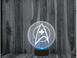 Светильник, ночник 3D Star Trek, Стартрек  №8