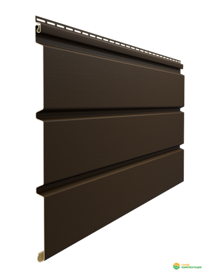 Софит ПВХ Docke STANDARD T4 сплошной шоколад 3000х305 мм