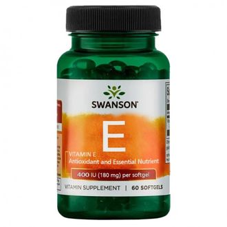 (Swanson) Vitamin E 400 IU - (60 капс)