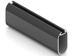 ELIPS Штанга овальная 15х30, с пазом под демпфер, L=...м ЧЕРНЫЙ МАТОВЫЙ  AA0733.VP565.BKSPC.CJ  ARISTO