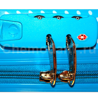 Детский чемодан Принцессы голубой