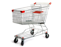 Тележка покупат. STA090-BX Standard с детск.сид. красная(830х510х950,90л,колеса 100 и 125мм. полиур)