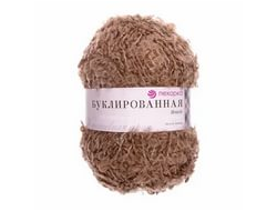 Пряжа Буклированная Пехорка Состав: 30% мохер, 20 полутонкая шерсть, 50% акрил высокообъемный Вес: 200 г Длина: 220 м цвет  Грильяж