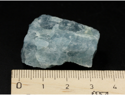 Берилл голубой (Аквамарин), необработанный, дикий образец, Бразилия (32*21*25 мм, 17 г) №37873