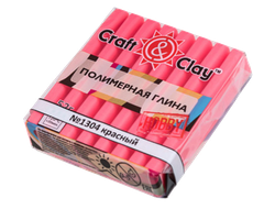 Полимерная глина Craft&Clay цвет № 1304 флуоресцентный красный