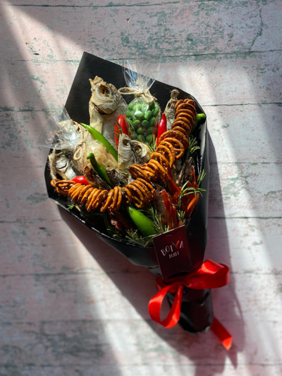 Букет "Рыбака с кальмарами"