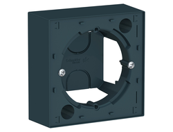 Коробка наружнего монтажа 1 пост, изумруд, серия AtlasDesign