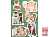 Семья шпиона/Spy x Family наклейки