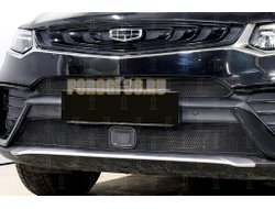 Защита радиатора Geely Tugella 2023- black низ с датчиками