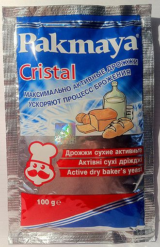 Дрожжи сухие активные «Pakmaya» Cristal для напитков и выпечки, 100г