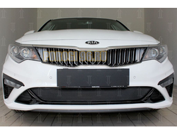 Защита радиатора KIA Optima 2018- (GT / GT-Line) black низ