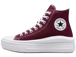 Кеды Converse Move High Platform Dark Beetroot